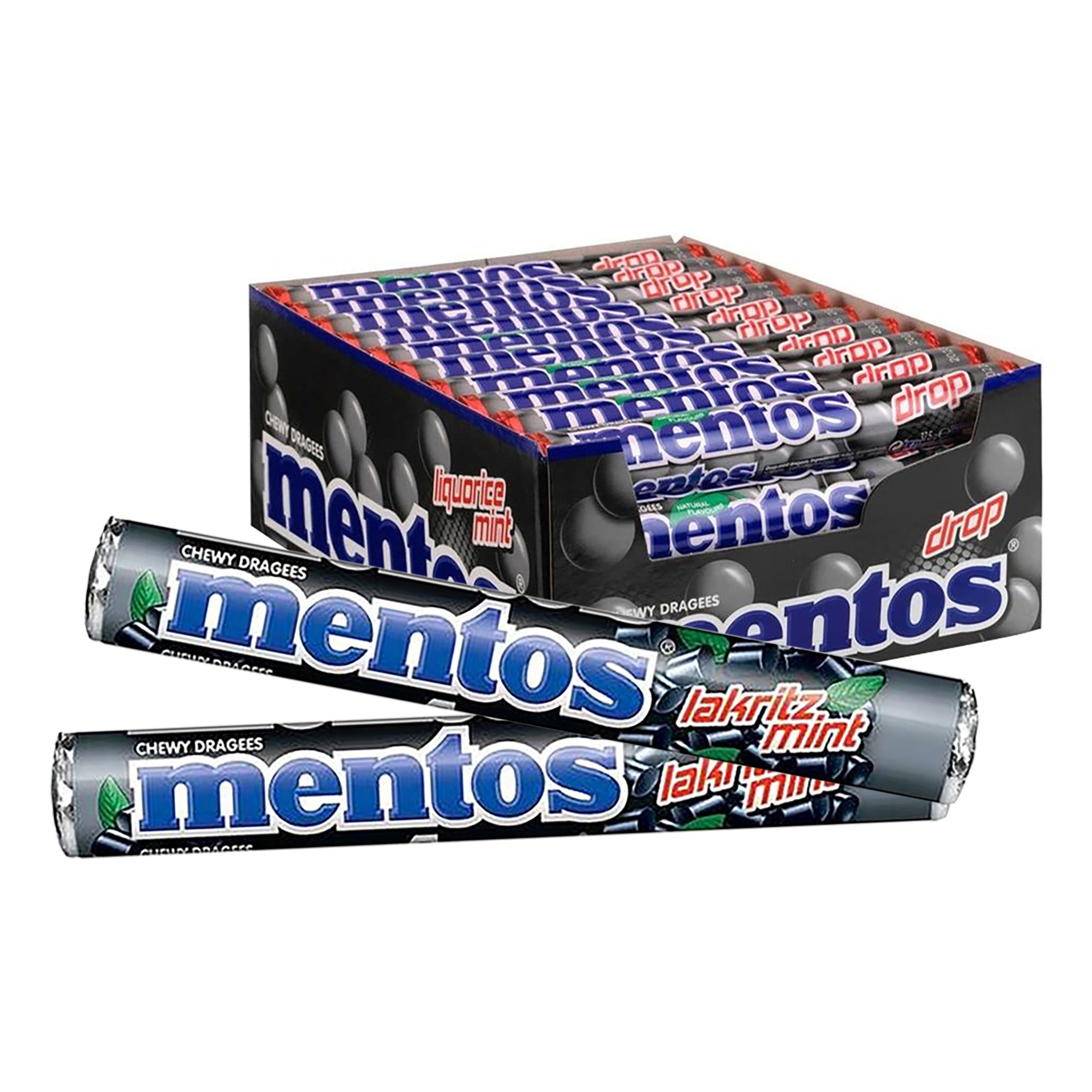 Mentos Liquorice Mint Storpack - 40-pack