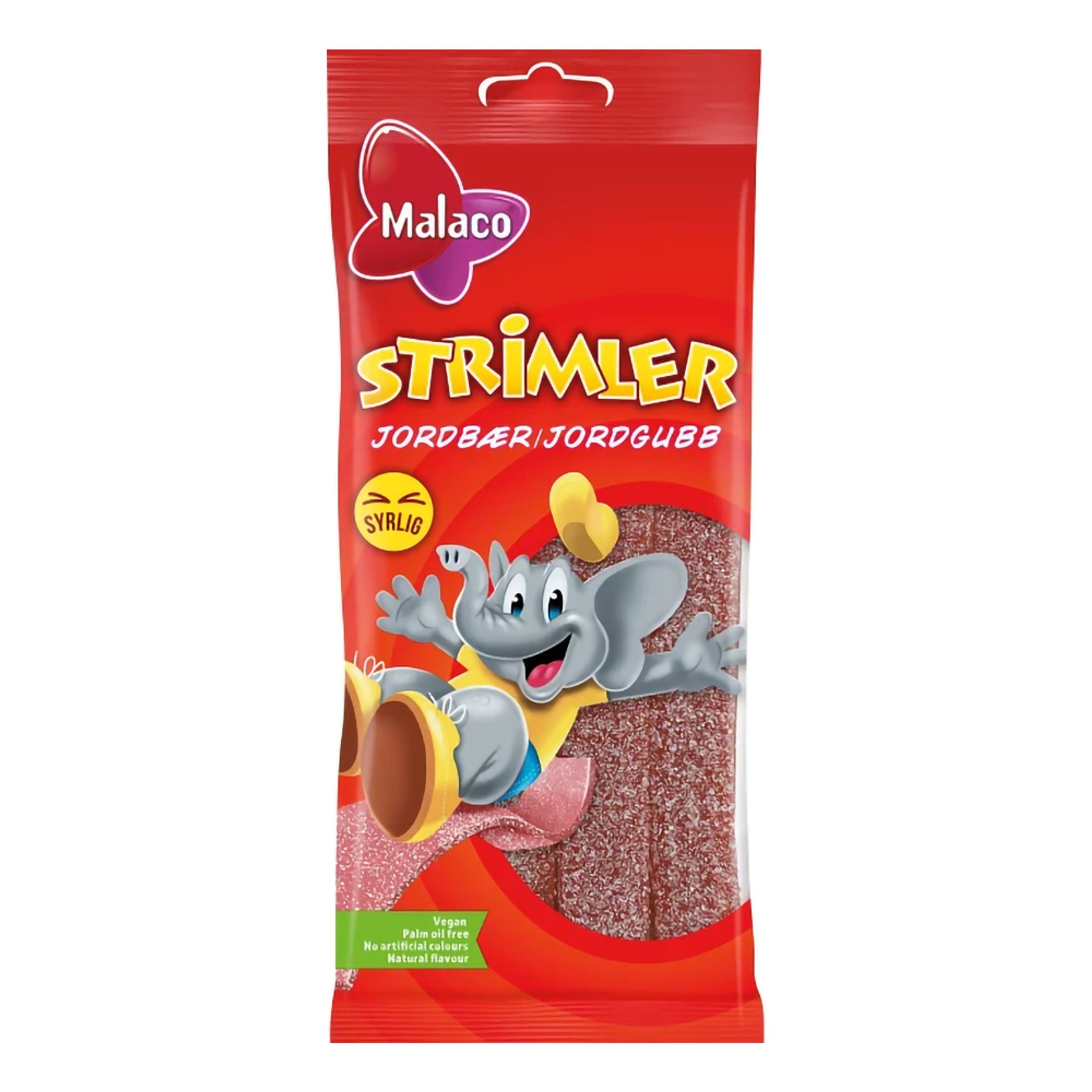 Malaco Strimler Strawberry - 80 g
