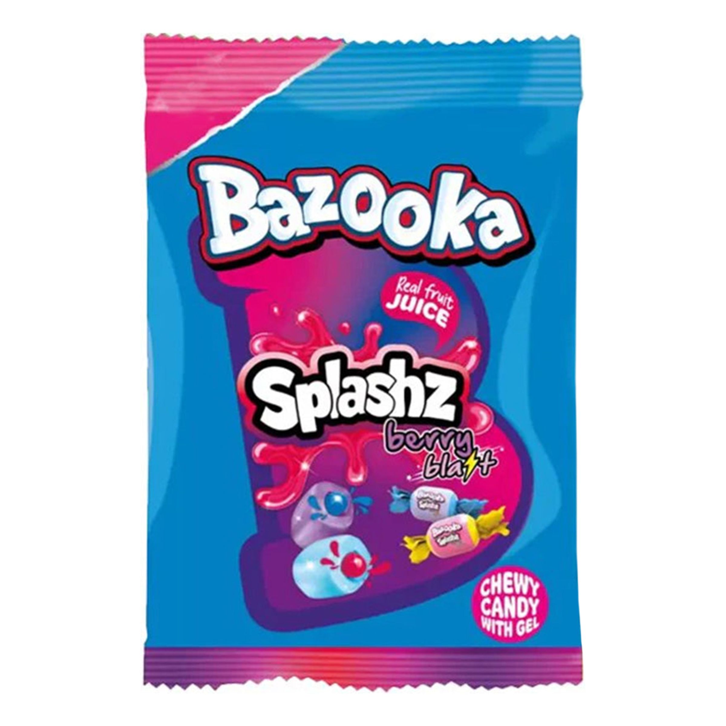 Bazooka Splashz Berry Blast - 120 g