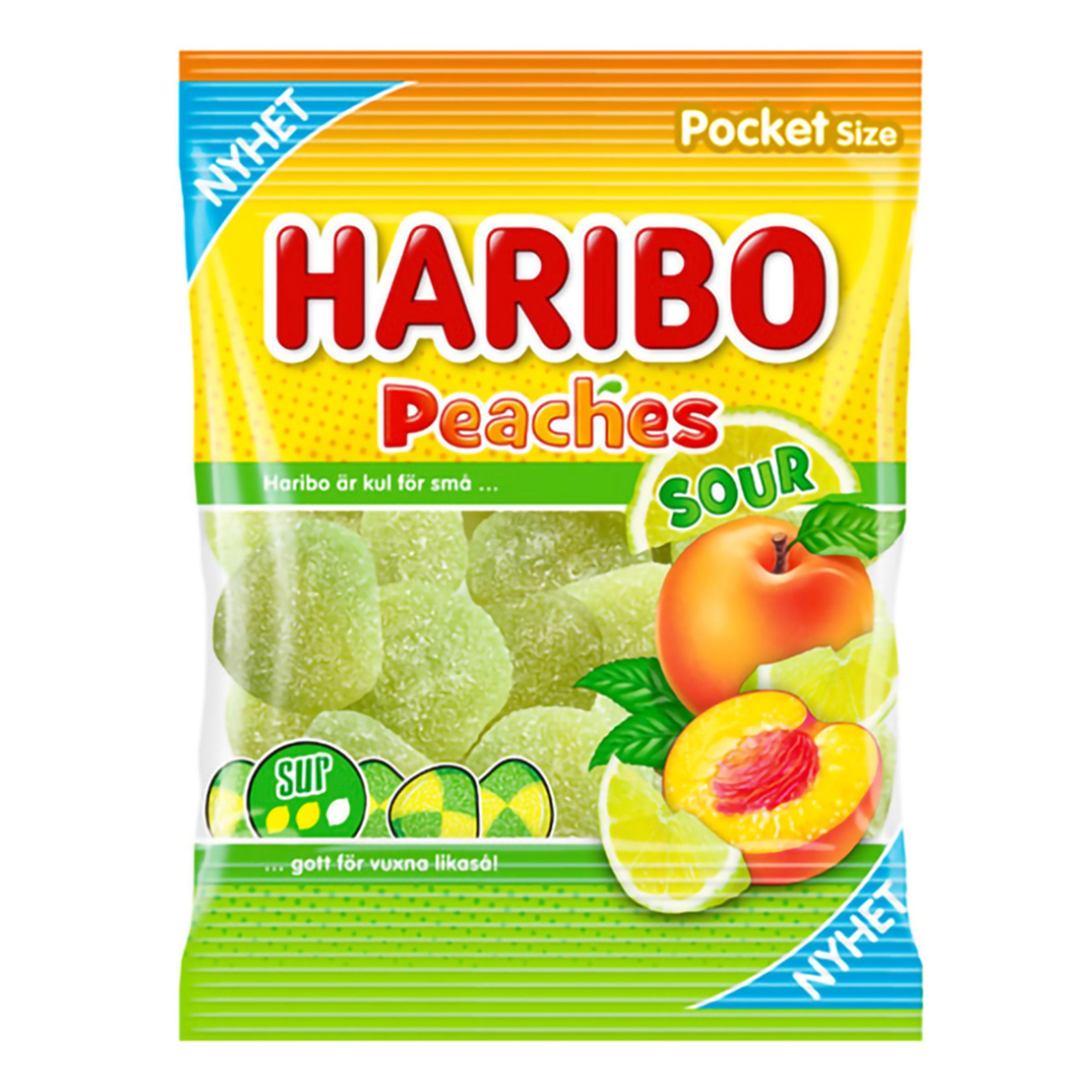Haribo Sura Persikor - 70 g