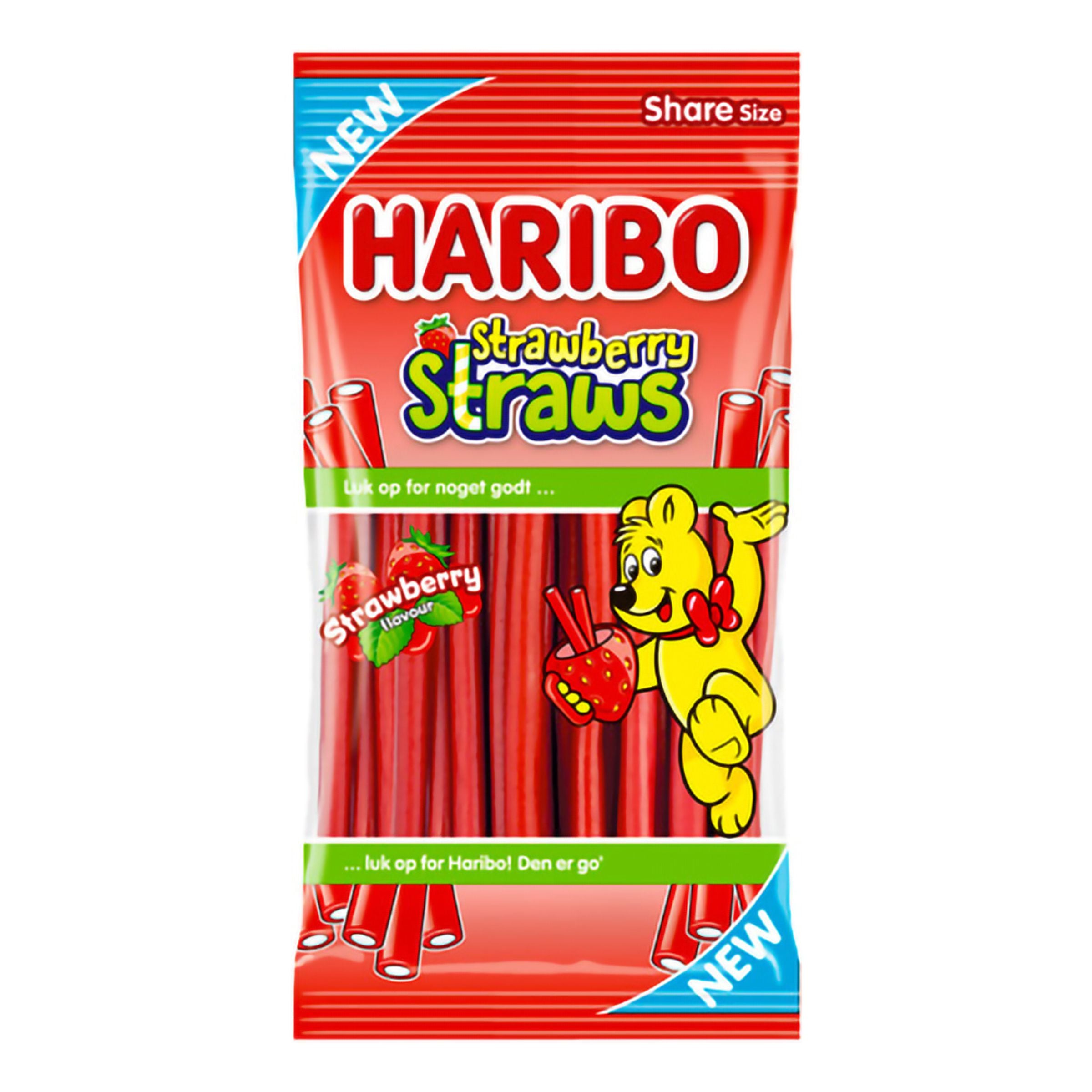 Haribo Strawberry Straws - 80 g