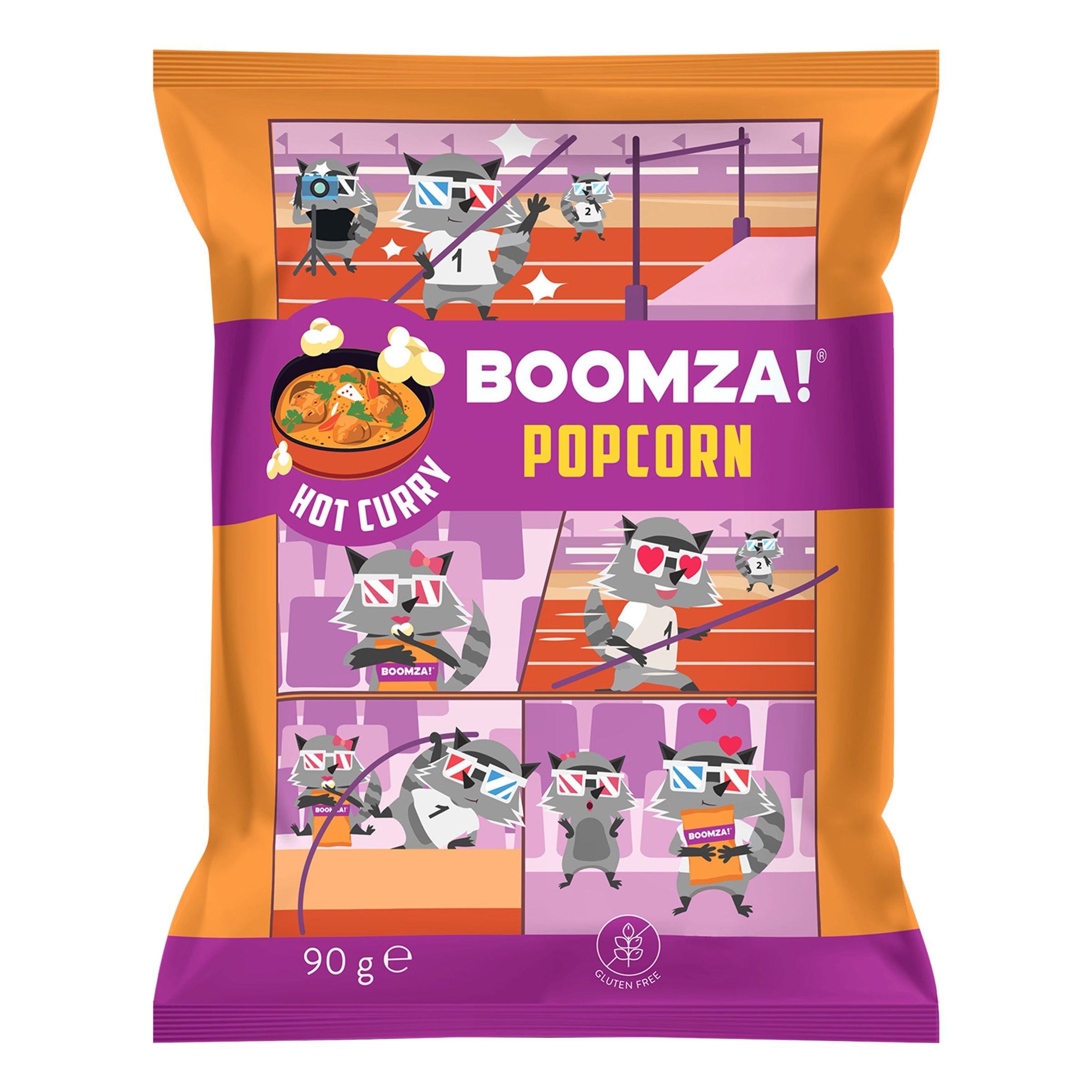 Boomza Popcorn Hot Curry - 90 g