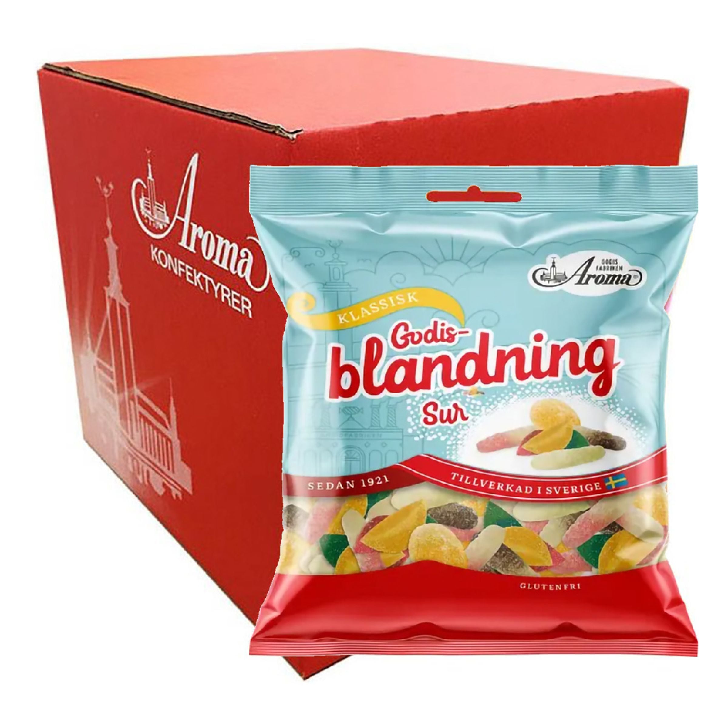 Aroma Godisblandning Sur Storpack - 20 x 80 g