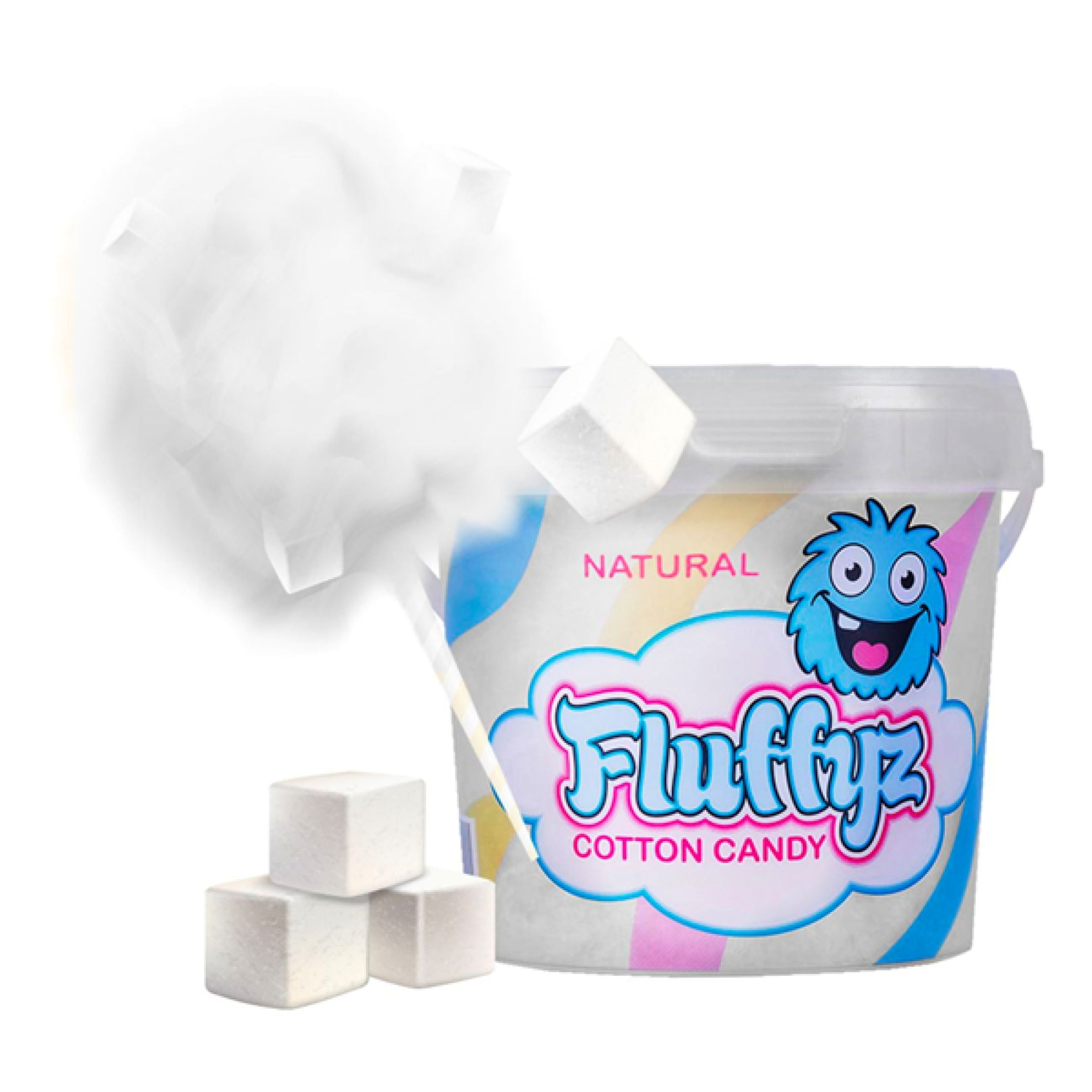 Fluffyz Sockervadd Naturell - 50 g