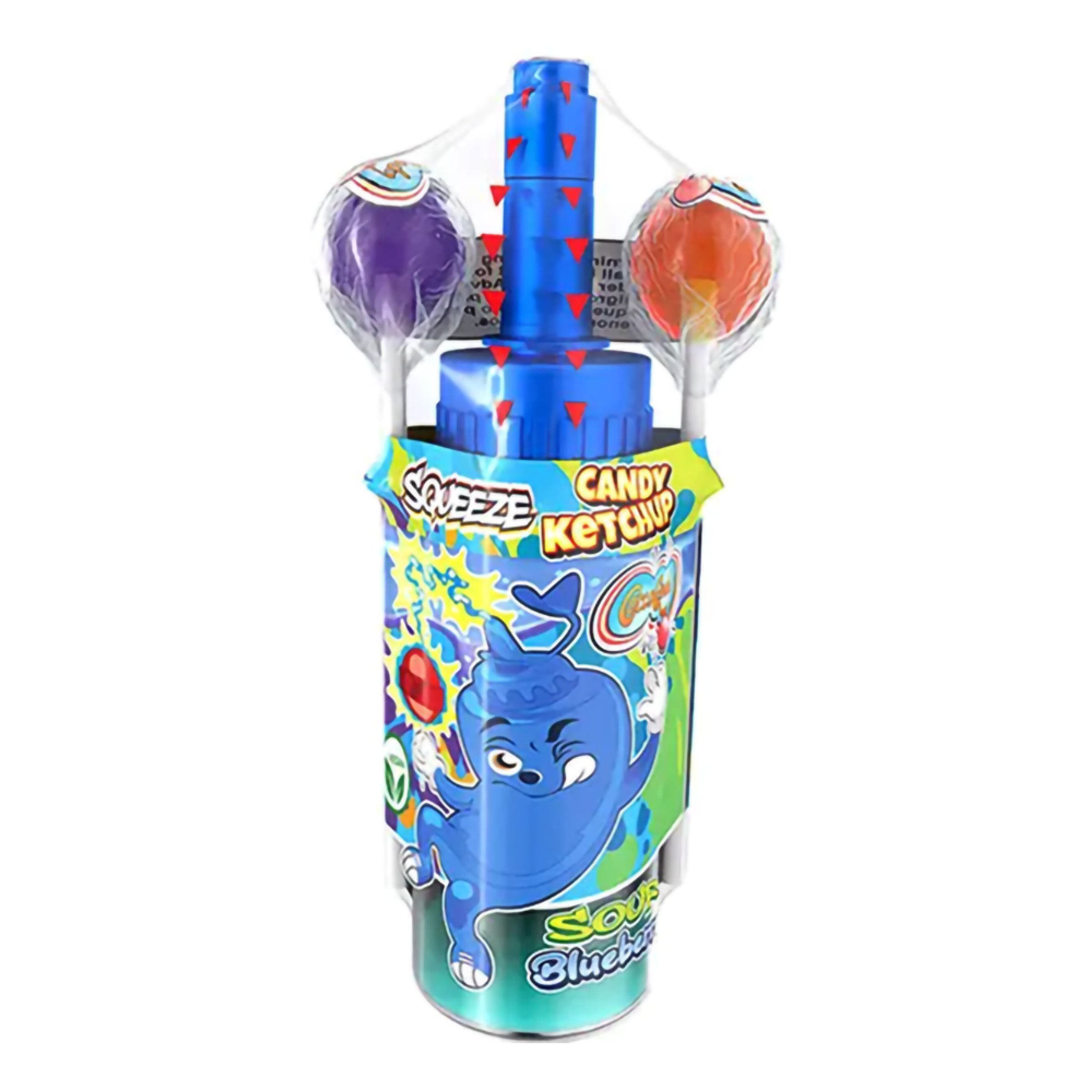 Squeeze Candy Ketchup With Lollipops - 83 g