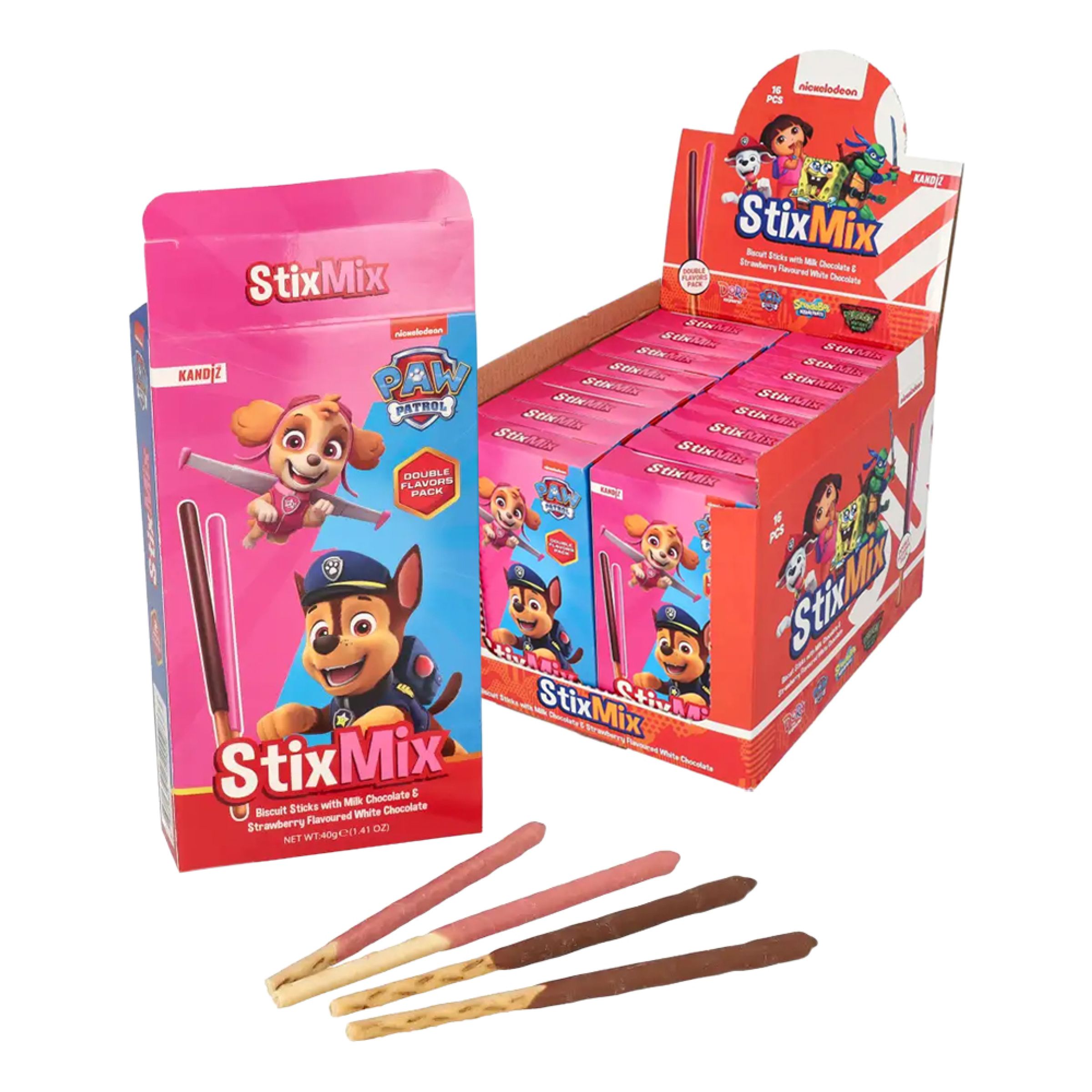 Paw Patrol Stix Mix Storpack - 16 x 40 g
