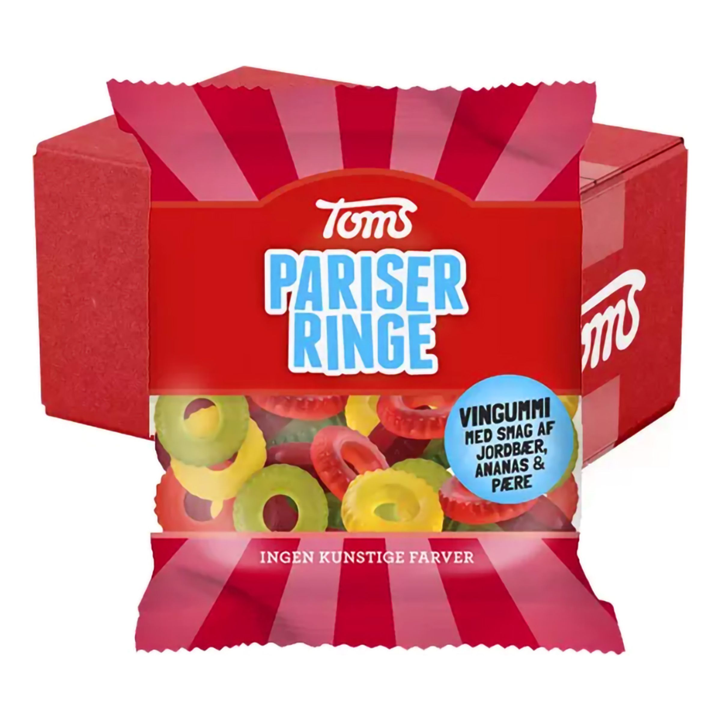 Toms Pariserringe Storpack - 18 x 80 g