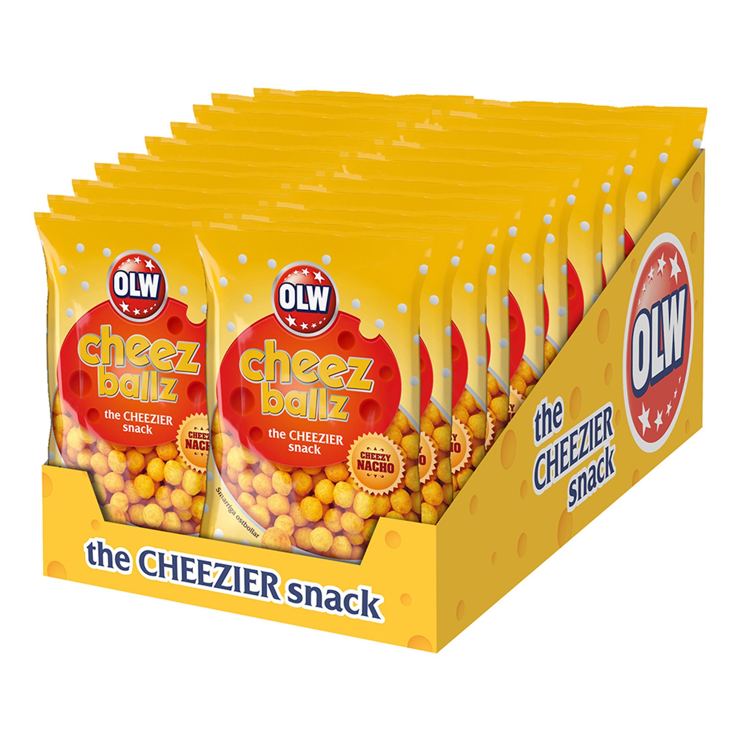 OLW Cheez Ballz Mini Storpack - 20 x 35 g