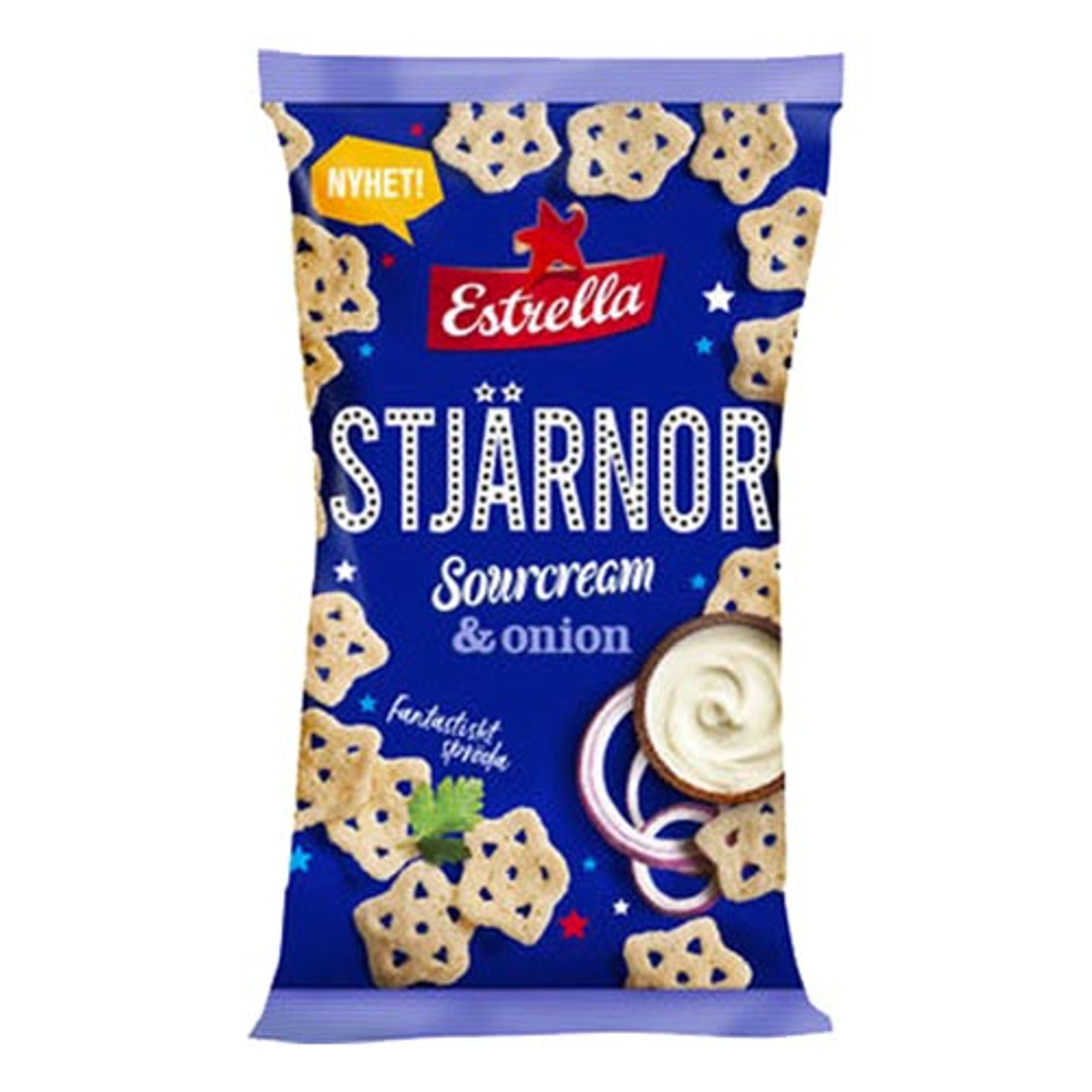 Estrella Stjärnor Sourcream & Onion - 85 g