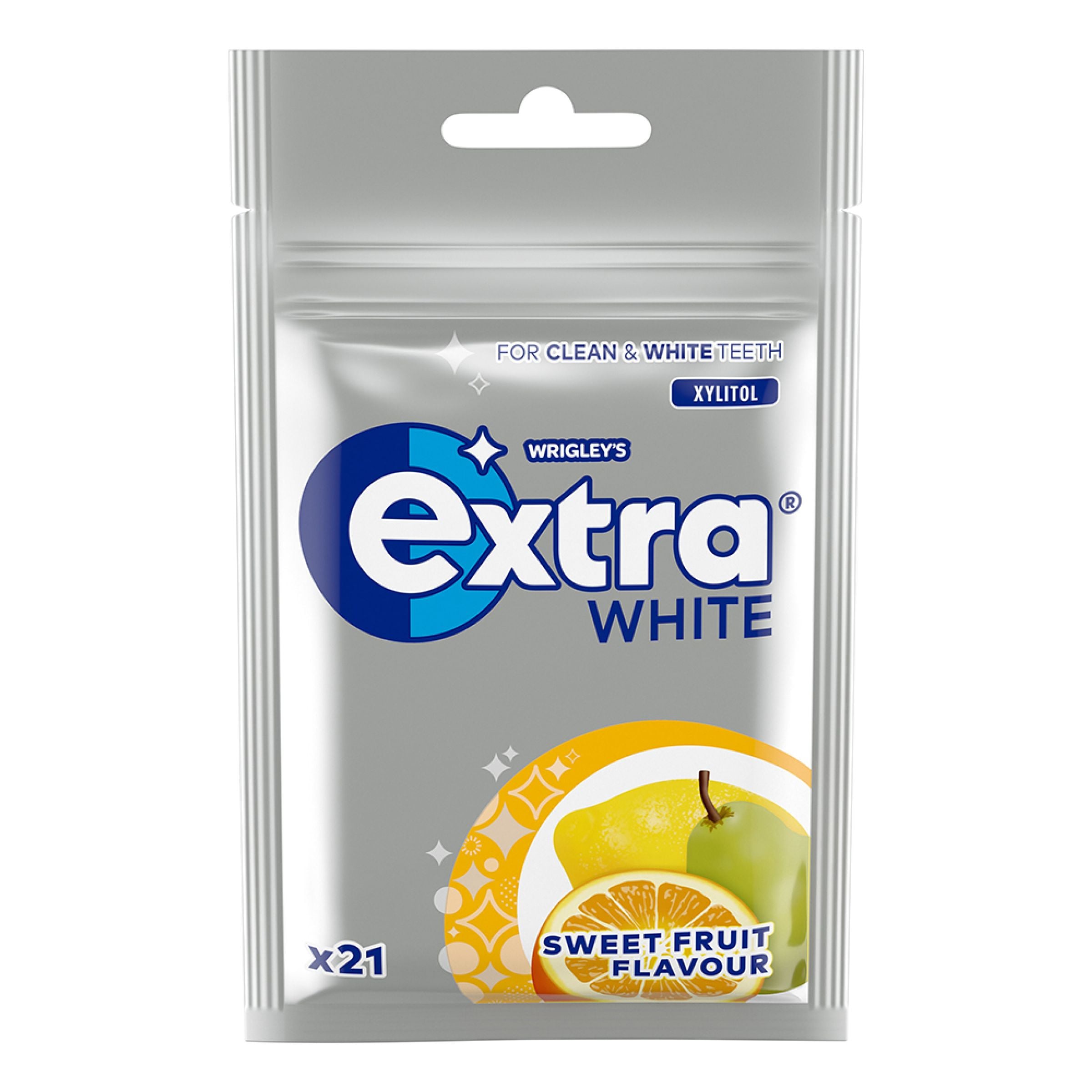 Extra White Sweet Fruit Tuggummi - 29 g