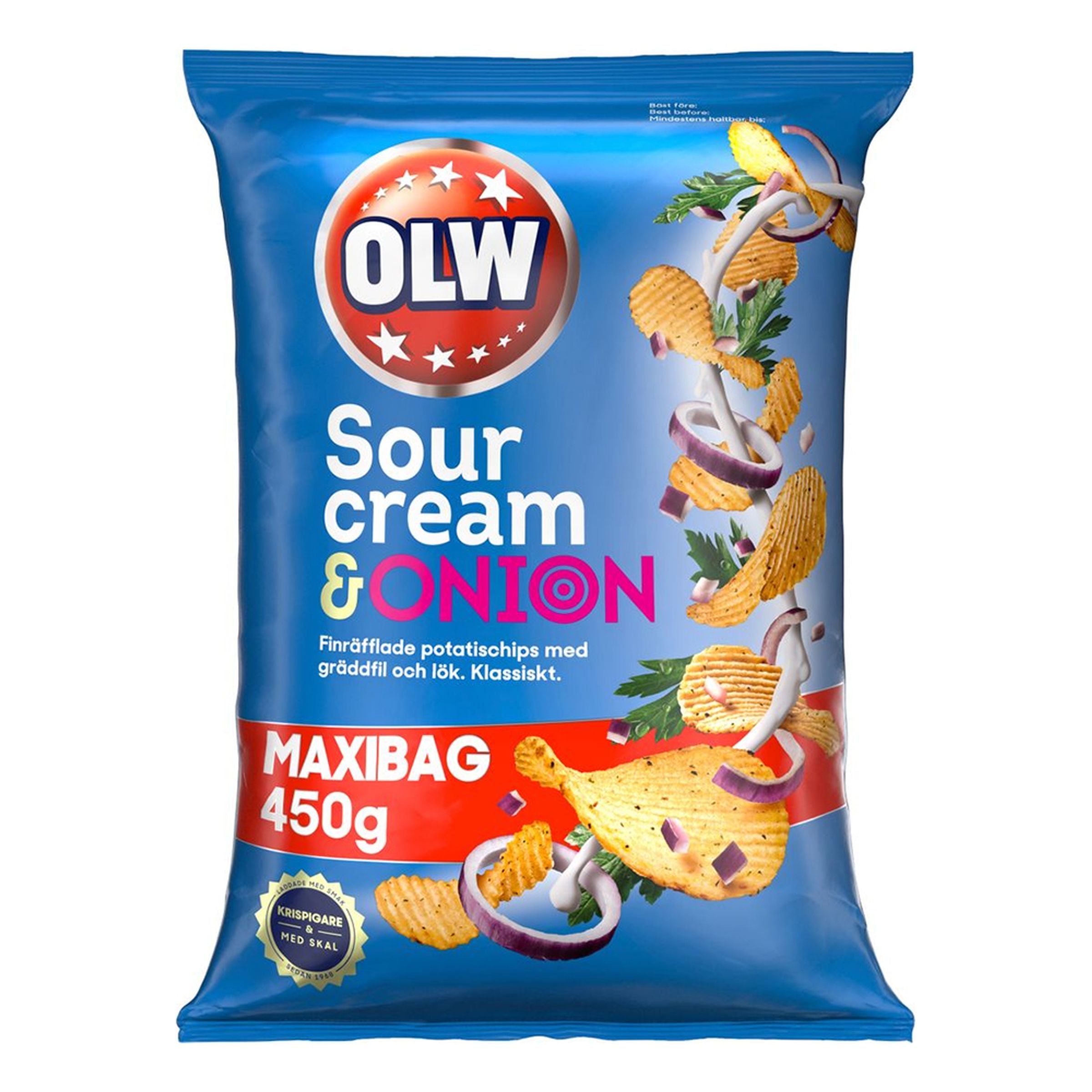 OLW Maxibag Sourcream & Onion - 450 g