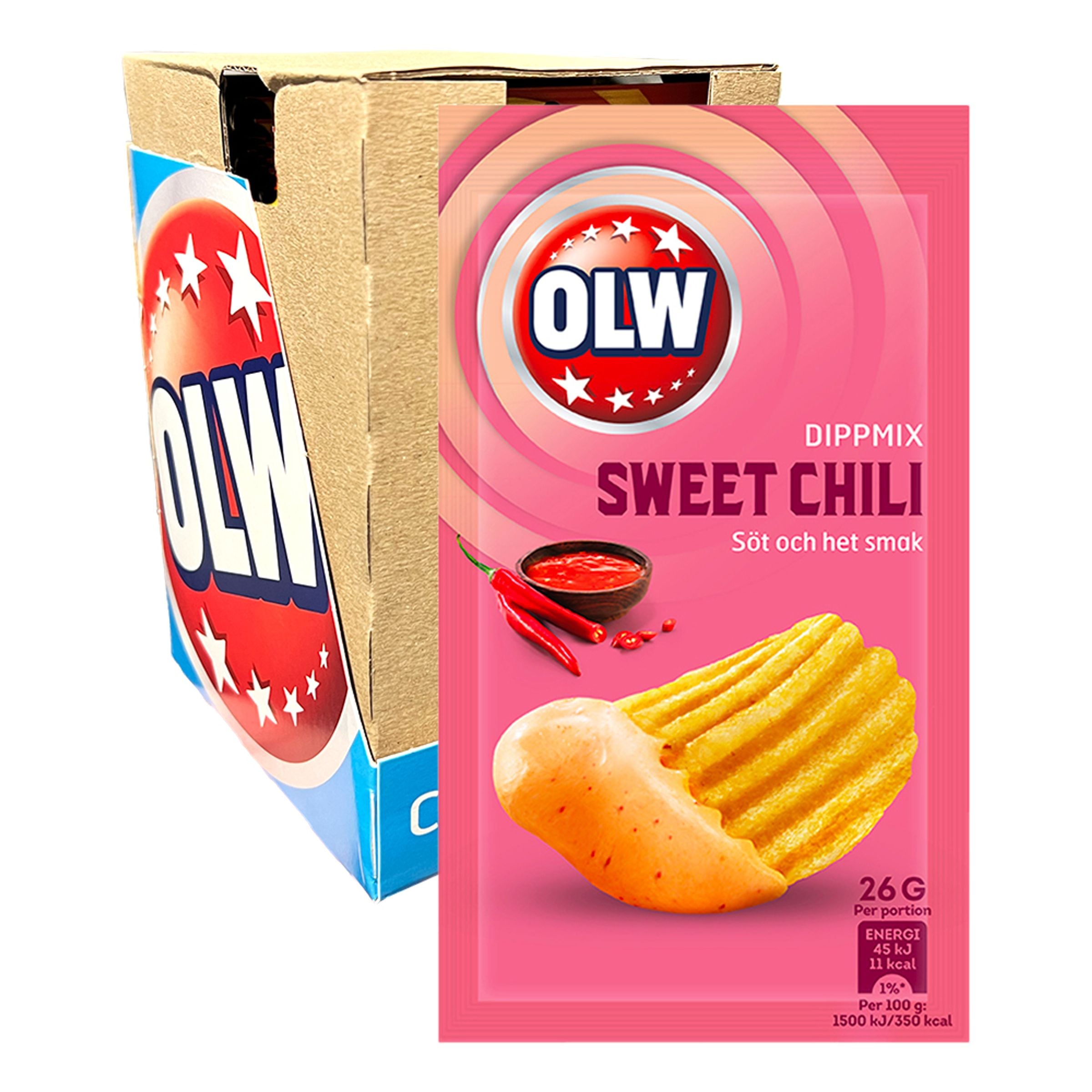 OLW Dippmix Sweet Chili Storpack - 16 x 26 g