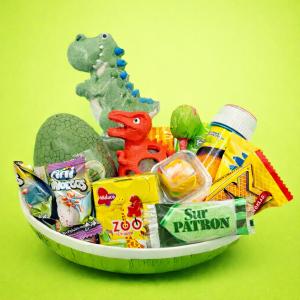 *FÖRBOKAS* Påskägg Dino med skoj och godis